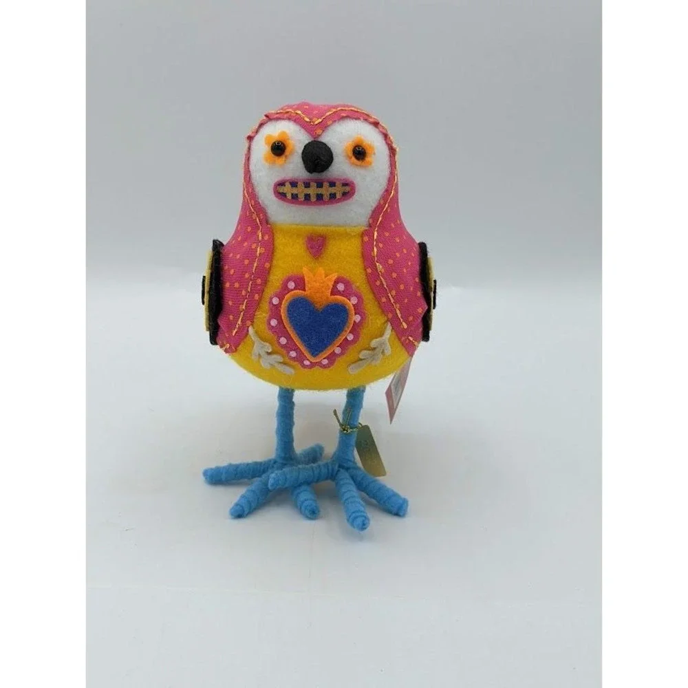 Target‎ Dia De Muertos Featherly Friends AMAVIDA Bird Felt Fabric Halloween 2022